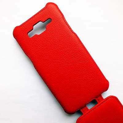 Кожаный чехол Armor Case Red для Samsung G530 Grand Prime(4)