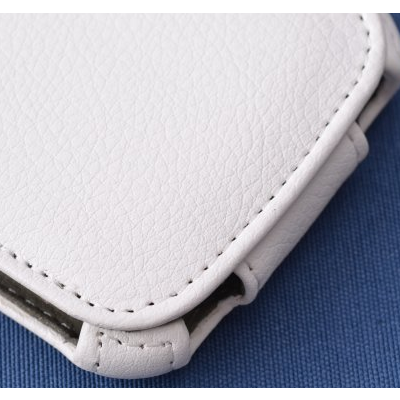 Кожаный чехол книга Armor Case White для Samsung S8600 Wave 3(2)