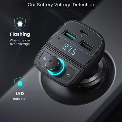 FM-модулятор с быстрой зарядкой Ugreen CD229 (80910)(2)