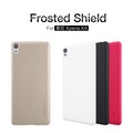 Пластиковый чехол с пленкой Nillkin Super Frosted Shield White для Sony Xperia XA (5")(#4)