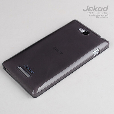 Силиконовый чехол Jekod TPU Case Black для Sony Xperia C S39h(1)