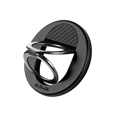Кольцо-держатель-подставка MagSafe PITAKA MagEZ Grip 3 (Black/Grey)(2)