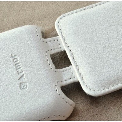 Кожаный чехол книга Armor Case White для Samsung S8600 Wave 3(3)