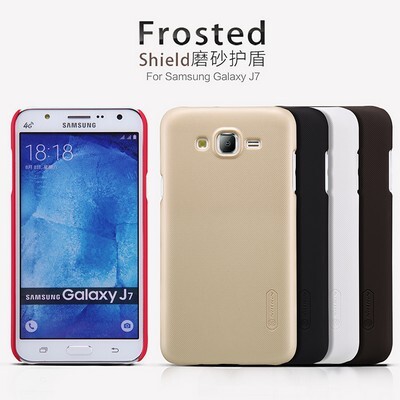 Пластиковый чехол с пленкой Nillkin Super Frosted Shield White для Samsung Galaxy J7 (2015)/ J7 Neo(4)