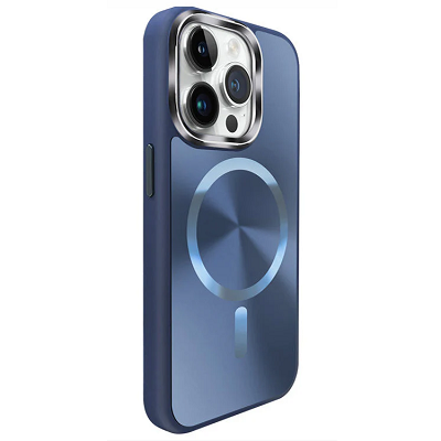 iLex Magsafe Shinig Protective Case синий для Apple iPhone 15 Pro(2)