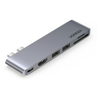 Док-станция 6-в-1 Ugreen CM380-80856 серый