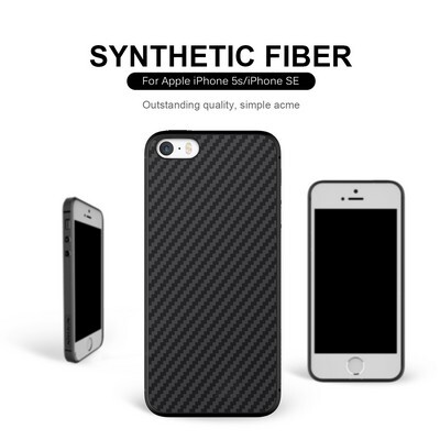 Nillkin Synthetic Fiber Black для Apple iPhone 5/5s/SE(4)