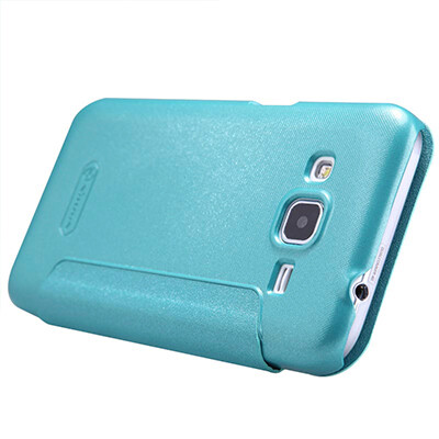 Полиуретановый чехол Nillkin Sparkle Leather Case Blue для Samsung G360 Galaxy Core Prime(1)