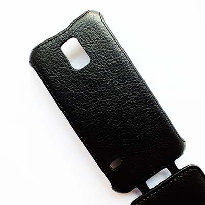 Кожаный чехол Armor Case Black для Samsung G800F Galaxy S5 mini(4)