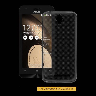 Силиконовый бампер Becolor TPU Case 0.5mm Grey для Asus Zenfone Go ZC451TG(1)