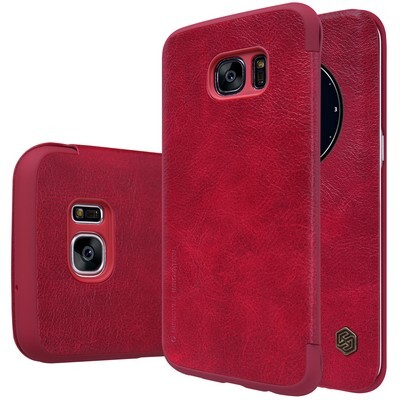 Кожаный чехол Nillkin Qin Leather Case Red для Samsung G935F Galaxy S7 Edge(3)