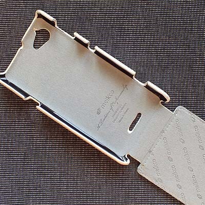 Кожаный чехол книга Melkco Leather Case White LC для HTC One V(3)