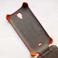 Кожаный чехол Armor Case Orange для Explay Vega(#2)