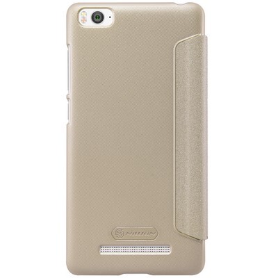 Полиуретановый чехол Nillkin Sparkle Leather Case Gold для Xiaomi MI4i(2)
