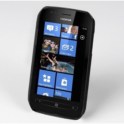 Пластиковый чехол накладка Jekod Black для Nokia Lumia 710(2)