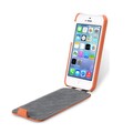 Кожаный чехол-книга Melkco Leather Case Orange LC для Apple iPhone 5c(#4)