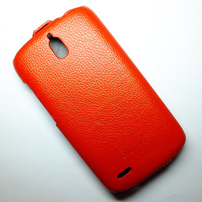 Кожаный чехол Armor Case Red для Huawei Ascend G610(2)