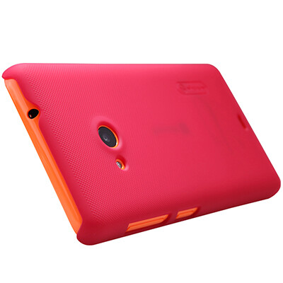 Пластиковый чехол Nillkin Super Frosted Shield Red  для Nokia Lumia 535(2)
