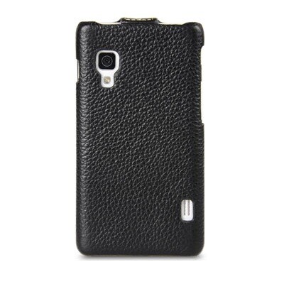 Кожаный чехол книжка Melkco Leather Case Black LC для LG Optimus L5 II Dual E455(2)