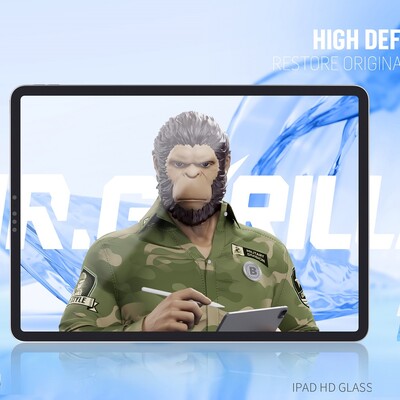 Защитное стекло Blueo HD Tempered Glass для Apple iPad Air 11 (2026)(3)