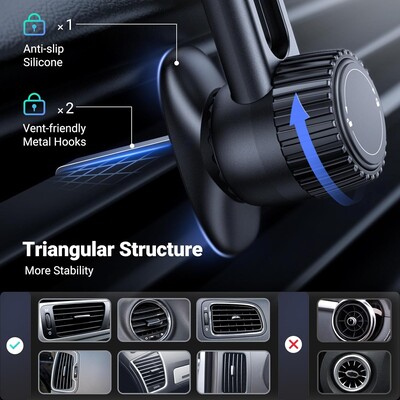 Автомобильный держатель в дефлектор Ugreen LP766-35009(7)