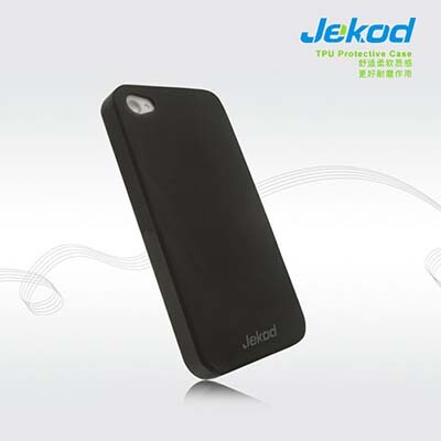 Силиконовый чехол Jekod TPU Case Black для Apple iPhone 4/4S(2)