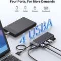 USB-хаб Ugreen CM653-15548 USB 3.0 - 4x USB-A 3.0, доп. питание черный(#6)