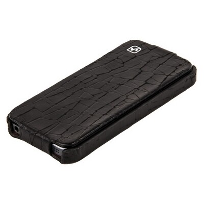 Кожаный чехол HOCO Knight Leather Case Black для Apple iPhone 5/5s/SE(2)