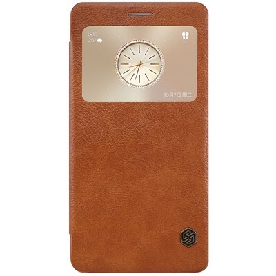 Кожаный чехол Nillkin Qin Leather Case Brown для Huawei Mate S(1)