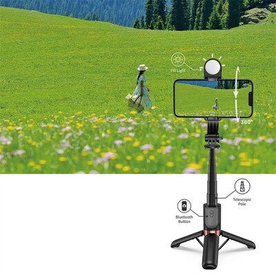 Монопод селфи-палка WiWU Mini Portable Selfie Stick with remote control wireless bleutooth Wi-SE011(3)