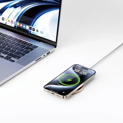 Магнитное беспроводное зарядное устройство WiWU Qi2.0 Wireless Charger 15W Wi-W029 белое(6)
