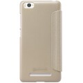 Полиуретановый чехол Nillkin Sparkle Leather Case Gold для Xiaomi MI4i(#2)
