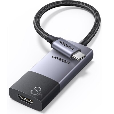 Конвертор сигнала Ugreen CM491-50338 Type-C - HDMI Female 8K 0,15м(1)