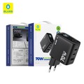 Сетевое зарядное устройство Blueo 70W Smart Display Multi-Port GaN Charger черное(#5)