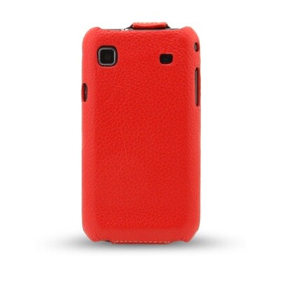 Кожаный чехол книга Melkco Leather Case RED LC для Samsung i9000 Galaxy S(2)