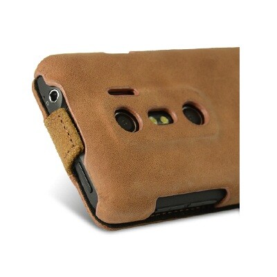 Кожаный чехол книга Melkco Leather Case Vintage/Suede Brown для HTC EVO 3D(4)