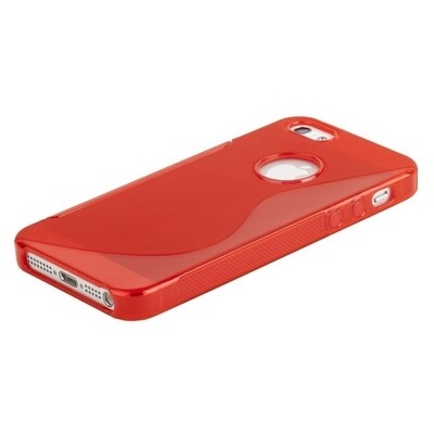Силиконовый чехол Red  для Apple iPhone 5/5s/SE(3)