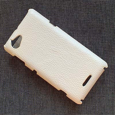 Кожаный чехол книга Melkco Leather Case White LC для HTC One V(2)