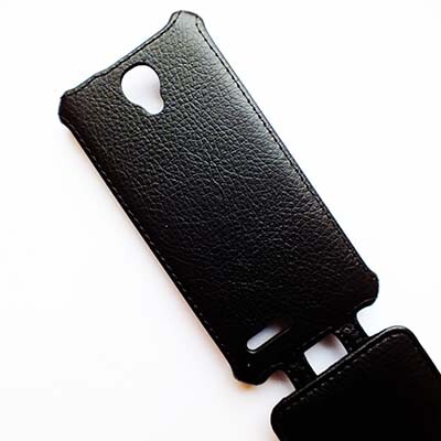 Кожаный чехол Armor Case Black для Alcatel One Touch Idol Mini 2 6016X(4)