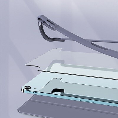 Защитный чехол книжка Acrylic TPU Case с креплением для стилуса черный для Apple iPad (2022)(6)