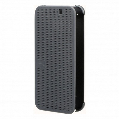 Полиуретановый чехол Dot View Case Grey для HTC One E9/One E9 Plus(2)