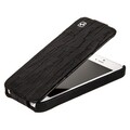 Кожаный чехол HOCO Knight Leather Case Black для Apple iPhone 5/5s/SE(#4)