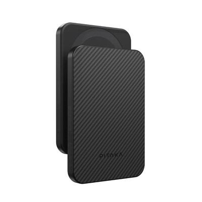 Магнитный внешний аккумулятор Pitaka Aramid Fiber Magnetic Power Bank Qi2 (5000 mAh), черный для Pitaka(2)