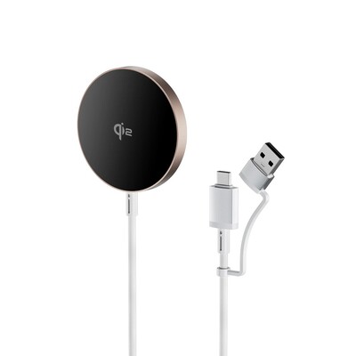Магнитное беспроводное зарядное устройство WiWU Qi2.0 Wireless Charger 15W Wi-W029 белое(2)