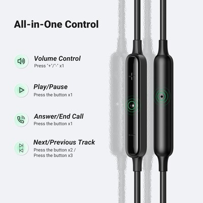 Наушники Ugreen EP103-30638, проводные, Type-C, вакуумные черный(2)