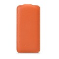 Кожаный чехол-книга Melkco Leather Case Orange LC для Apple iPhone 5c(#2)