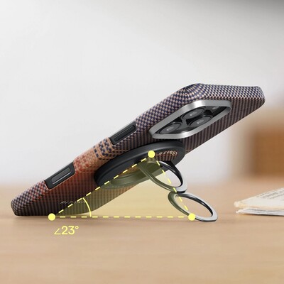 Кольцо-держатель-подставка MagSafe PITAKA MagEZ Grip 3 (Sunset)(5)