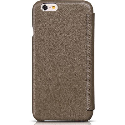 Кожаный чехол HOCO Premium Folder Series Khaki для Apple iPhone 6/6s(2)