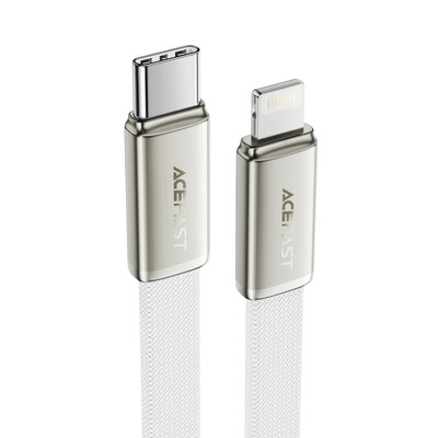 Кабель для зарядки и синхронизации Acefast C24-01 USB-C to Lightning 30W 1.2m белый(3)