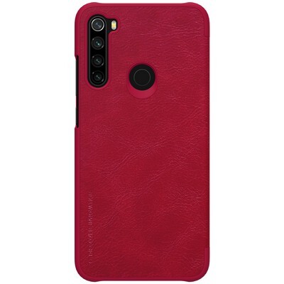 Кожаный чехол Nillkin Qin Leather Case Красный для Xiaomi Redmi Note 8/ Redmi Note 8 2021(2)